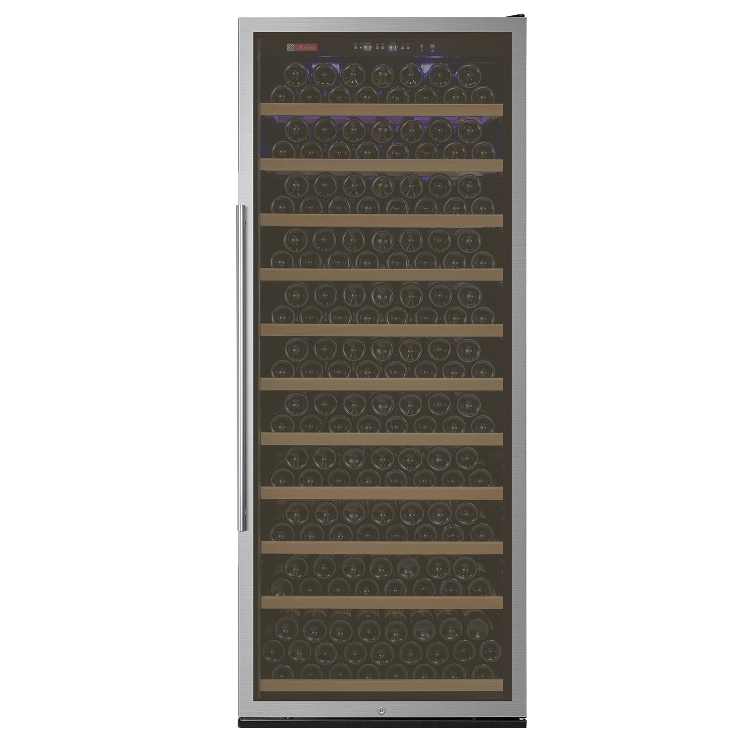 Allavino Vite Series 277 Bottle Single Zone Freestanding Large Capacity Wine Refrigerator with Stainless Steel Door - Right Hinge