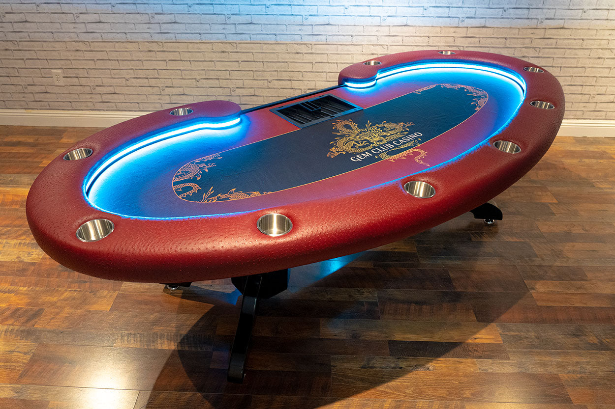 BBO Poker Table The Lumen HD LED Poker Table (2BBO-LUM)
