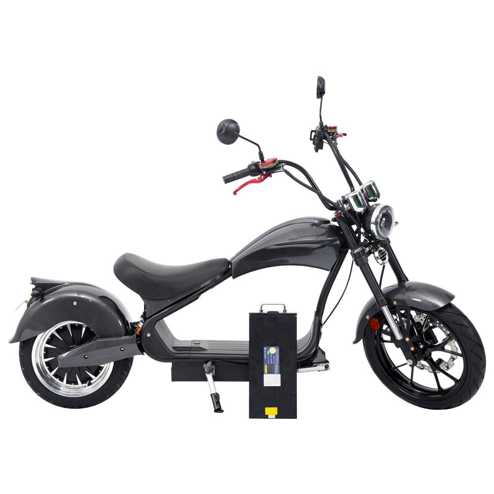 SoverSky 4000w-45MPH SoverSky MH3 Lithium Chopper Scooter Electric Motorcycle
