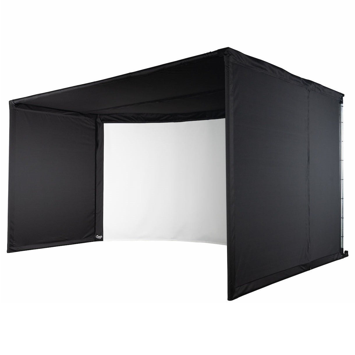 Carl’s Place Curved Golf Simulator Enclosure Kit with Impact Screen