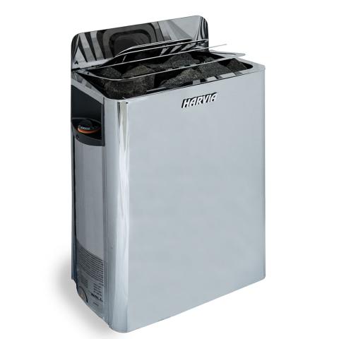 Harvia HSWS6U1B The Wall Series, 6kW, Stainless Steel Sauna Heater, 240V 1PH Stainless Steel