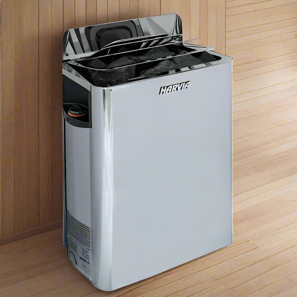 Harvia HSWS6U1B The Wall Series, 6kW, Stainless Steel Sauna Heater, 240V 1PH Stainless Steel