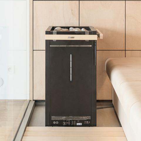Harvia HL11U1SA Virta Combi Series 10.5kW Sauna Heater at 240V 1PH Black