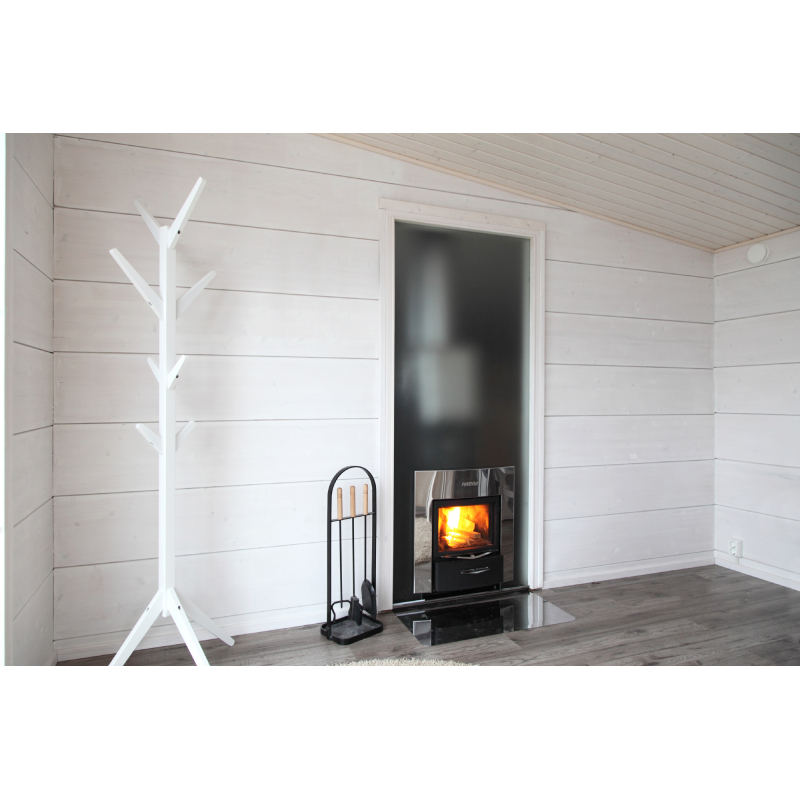 Harvia WKPR36DUOS PRO 36 Wood Burning Heater | External Feed | Stainless Steel | Duo Fireplace