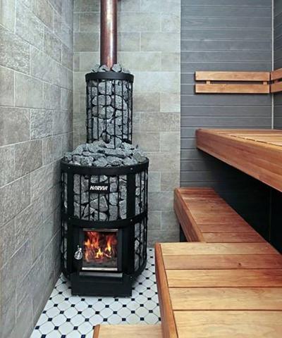 Harvia WK150LD Legend Series 16.0kW Wood Sauna Stove Black