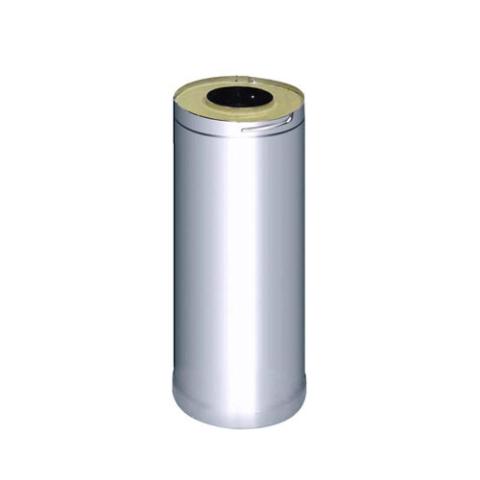 Harvia WHP500 Sauna Wood Stove Chimney Extension, 500mm, Stainless Steel Stainless Steel