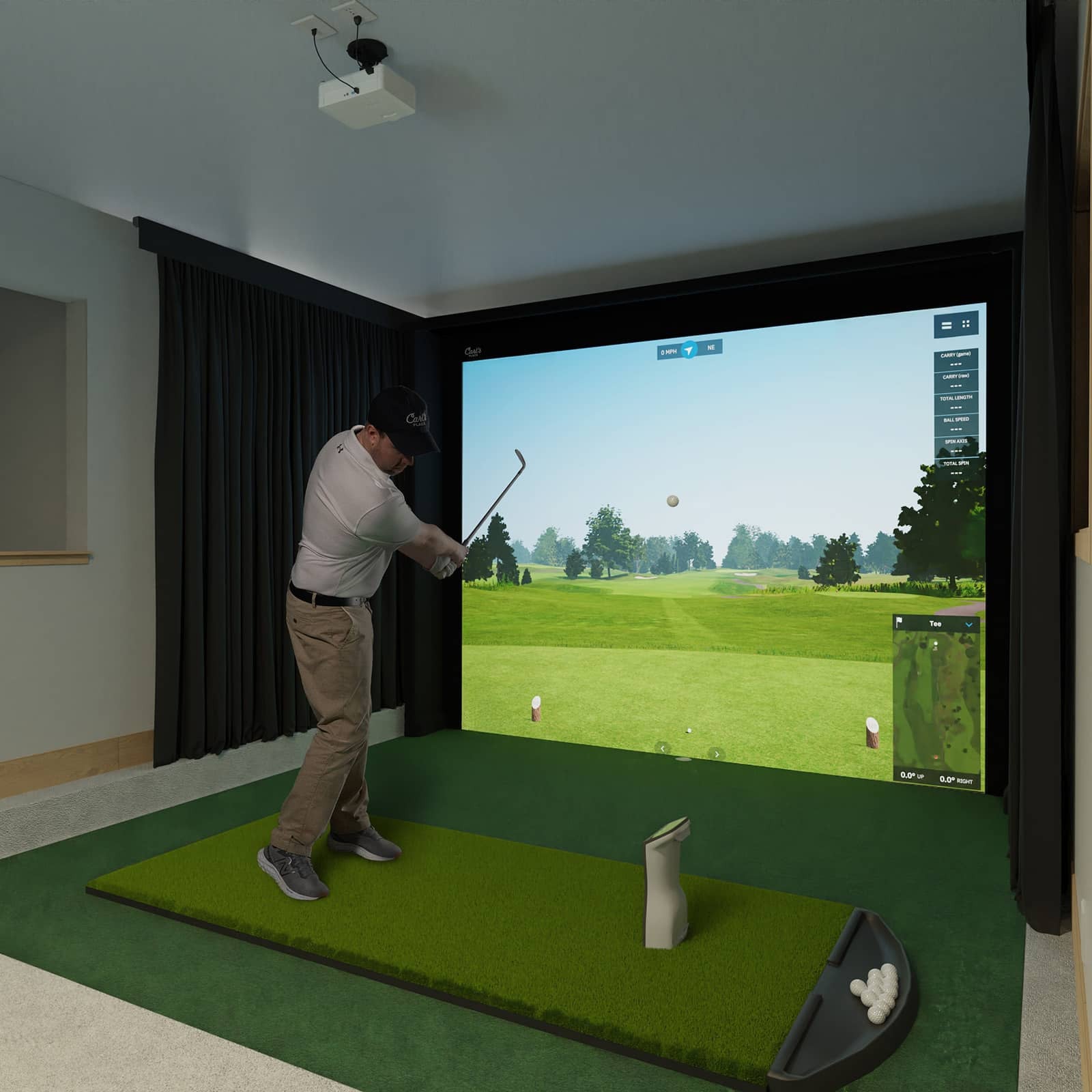 Carl’s Place DIY Golf Enclosure Kit with Impact Screen