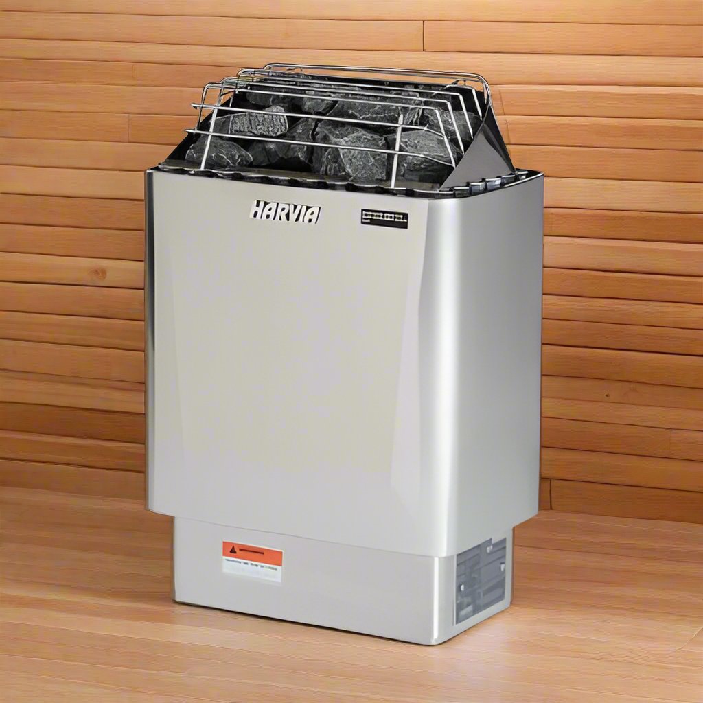 Harvia JH45W2401 Kip Series 4.5kW Stainless Steel Sauna Heater at 240V 1PH Stainless Steel