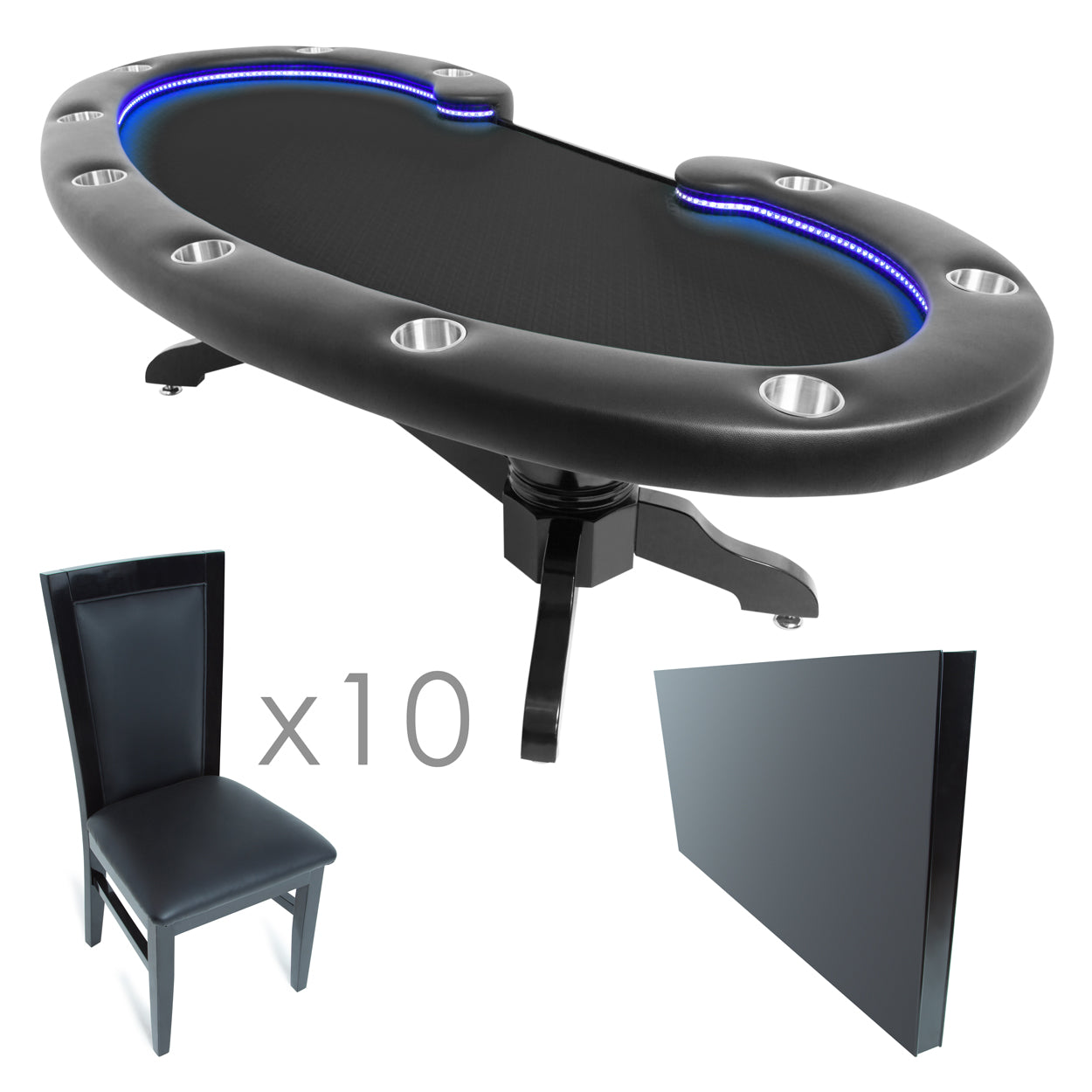 BBO Poker Table The Lumen HD LED Poker Table (2BBO-LUM)