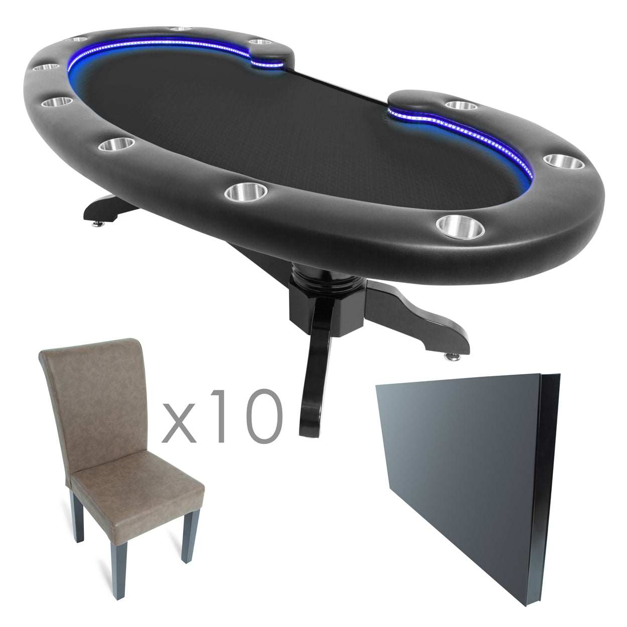 BBO Poker Table The Lumen HD LED Poker Table (2BBO-LUM)
