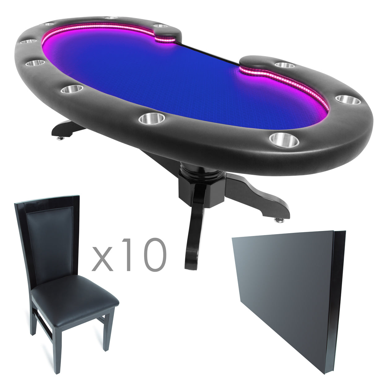 BBO Poker Table The Lumen HD LED Poker Table (2BBO-LUM)