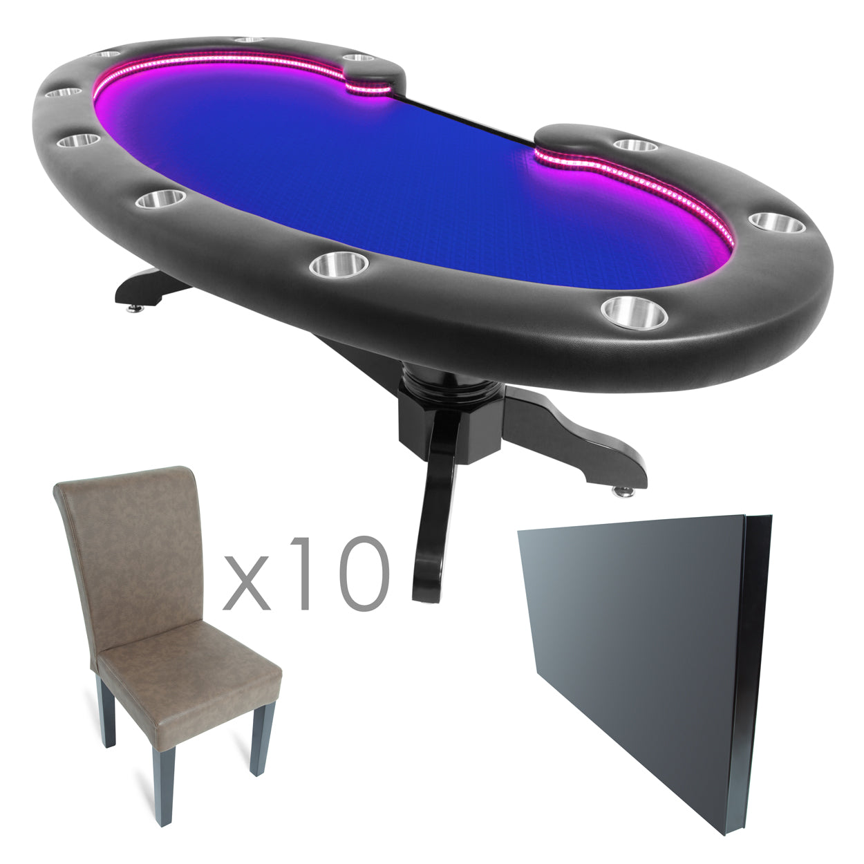 BBO Poker Table The Lumen HD LED Poker Table (2BBO-LUM)