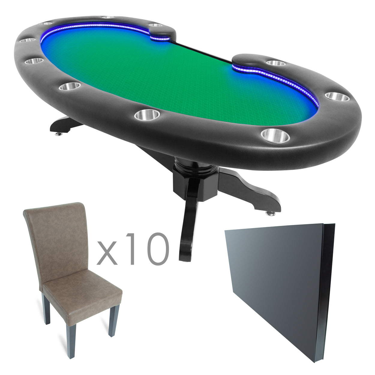 BBO Poker Table The Lumen HD LED Poker Table (2BBO-LUM)