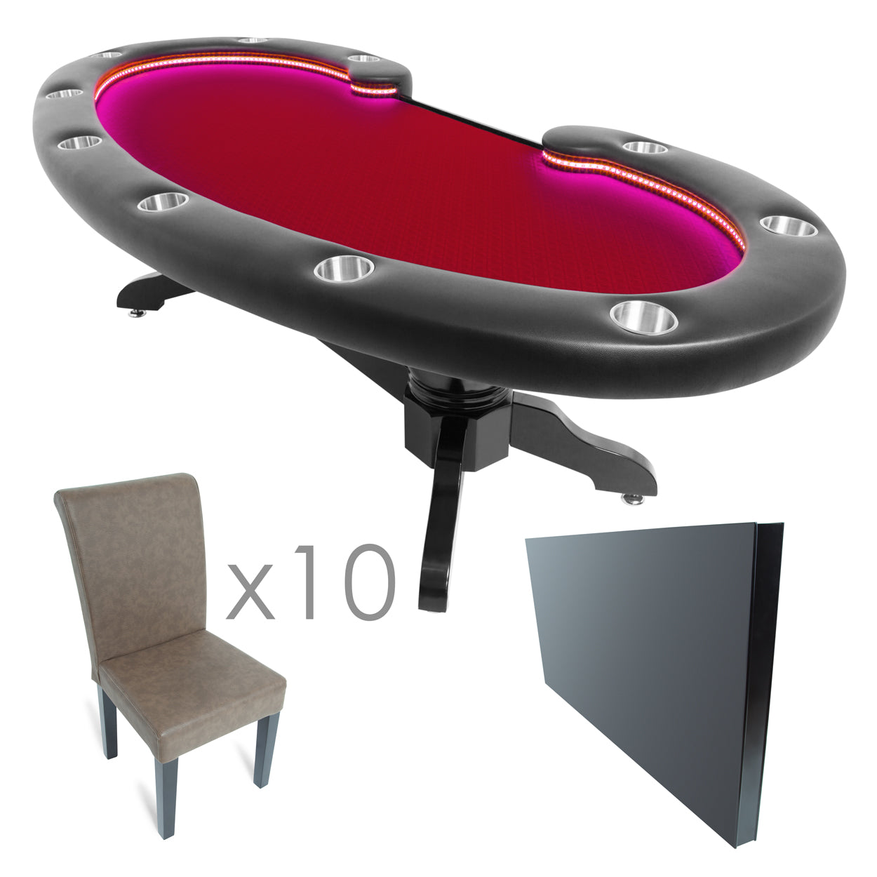 BBO Poker Table The Lumen HD LED Poker Table (2BBO-LUM)