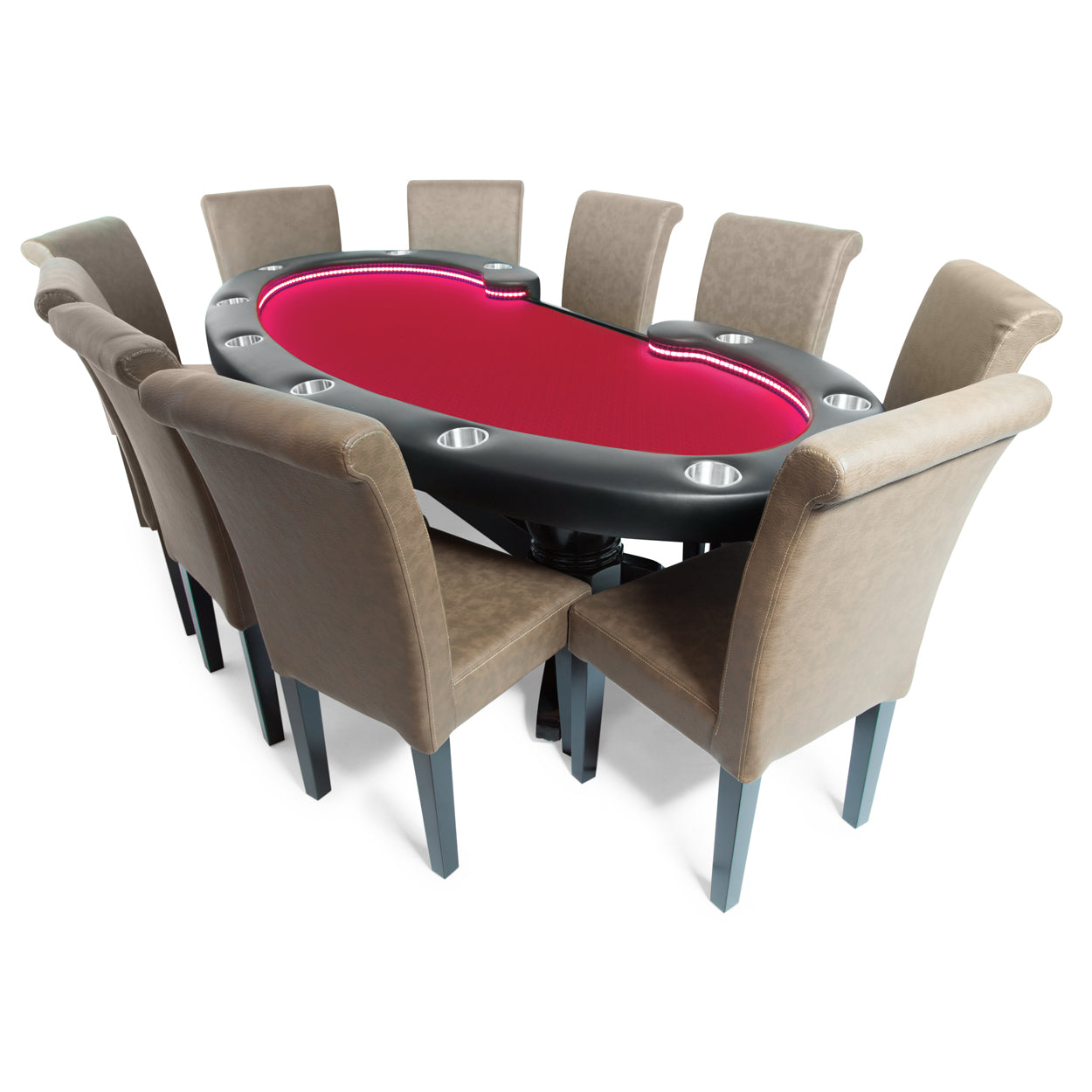 BBO Poker Table The Lumen HD LED Poker Table (2BBO-LUM)
