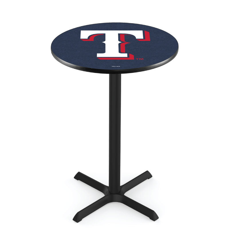Holland Bar Stool L211 Logo Black Wrinkle X Base Table