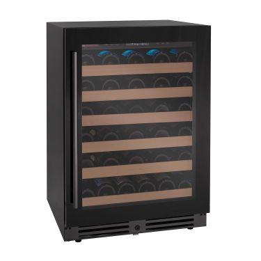 Allavino Reserva Series 50 Bottle Single Zone Built-in Luxury Wine Refrigerator with Black Glass Door - Right Hinge