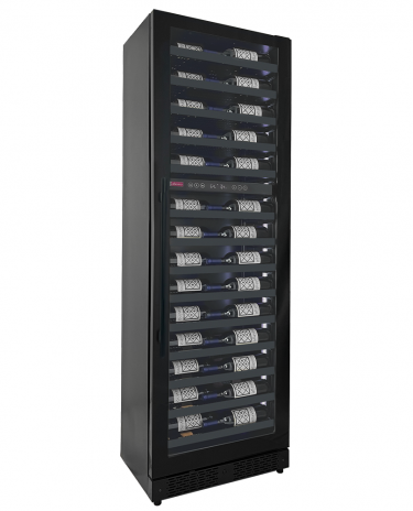 Allavino Reserva Series 67 Bottle 71" Tall Dual Zone Right Hinge Black Shallow Wine Cooler Refrigerator