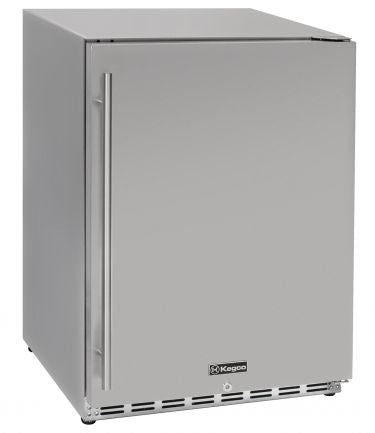 Kegco 24" Wide Outdoor All Stainless Steel Commercial Built-In Refrigerator