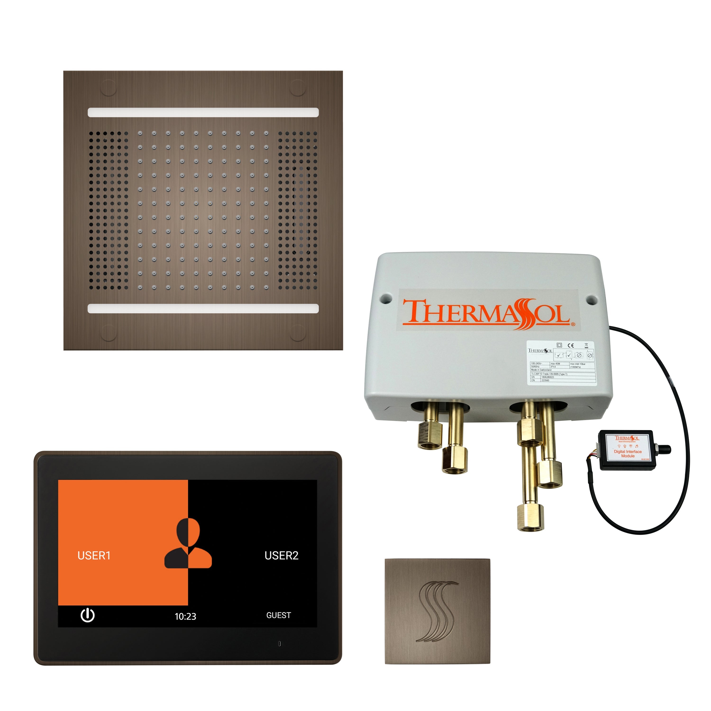 ThermaSol The Total Wellness Hydrovive 14 Package with 7" ThermaTouch Square