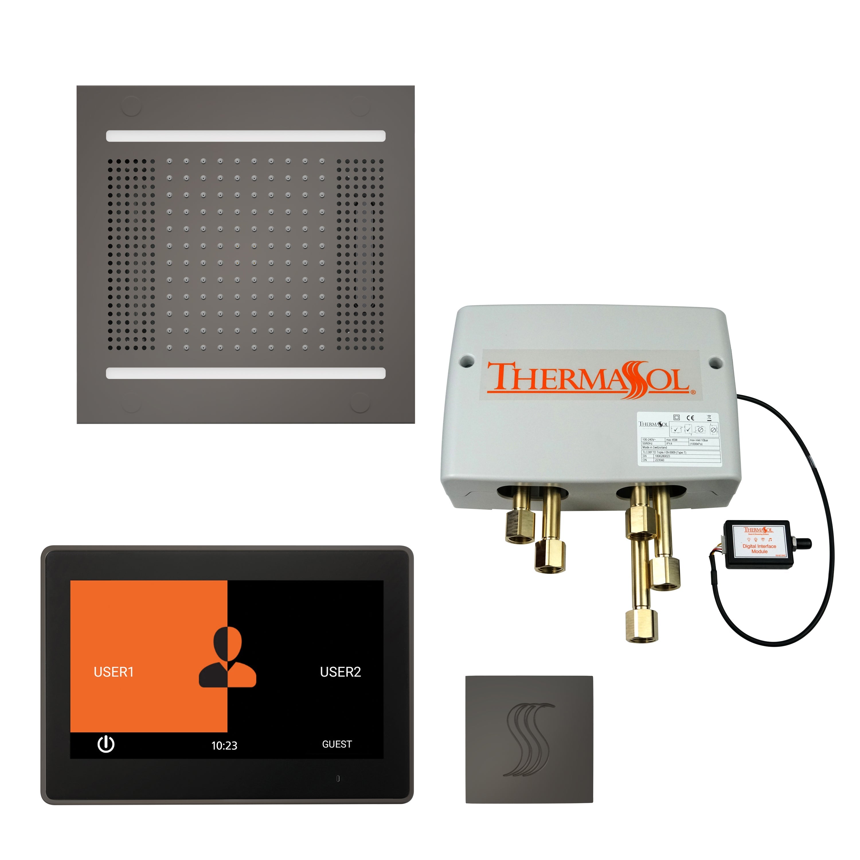 ThermaSol The Total Wellness Hydrovive 14 Package with 7" ThermaTouch Square
