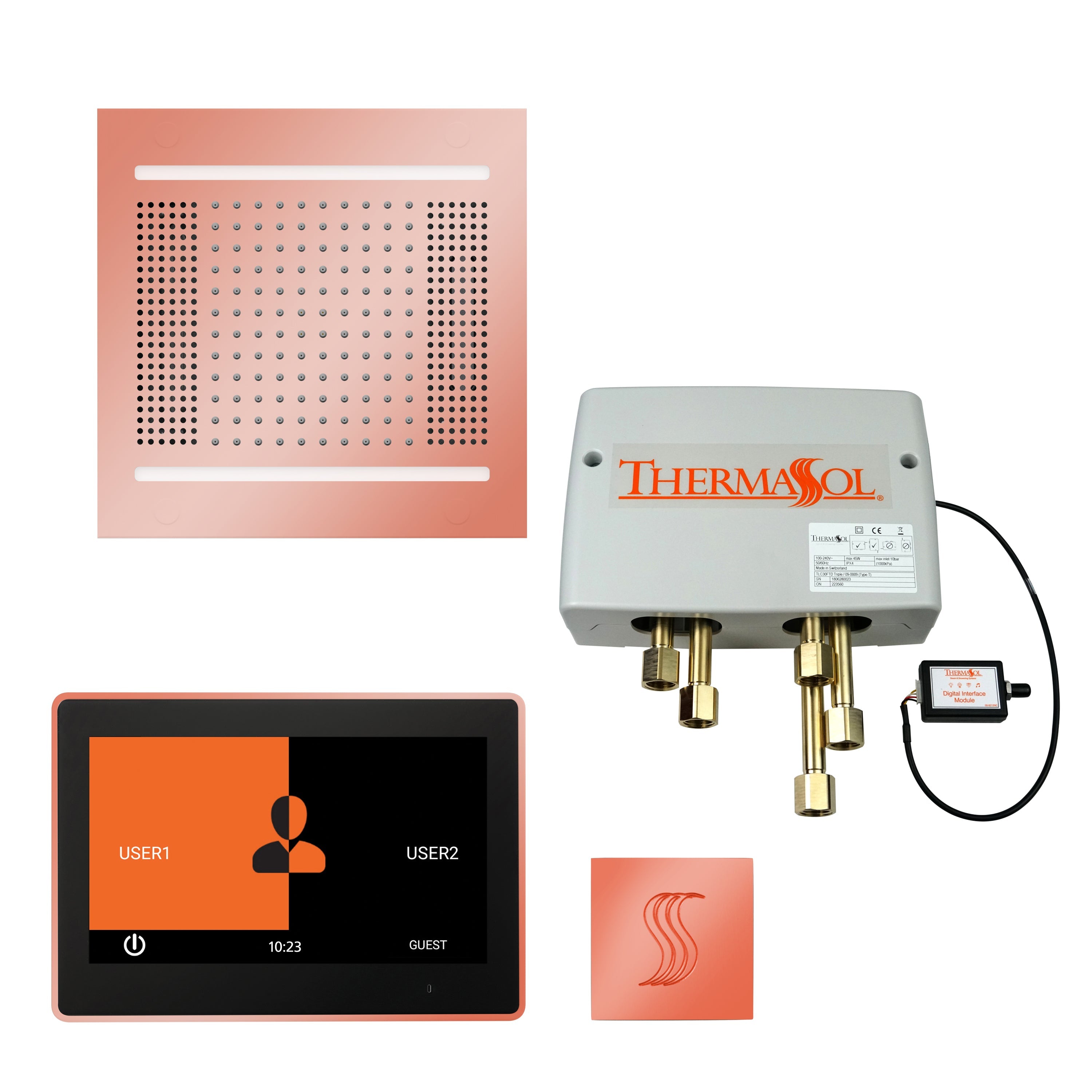 ThermaSol The Total Wellness Hydrovive 14 Package with 7" ThermaTouch Square