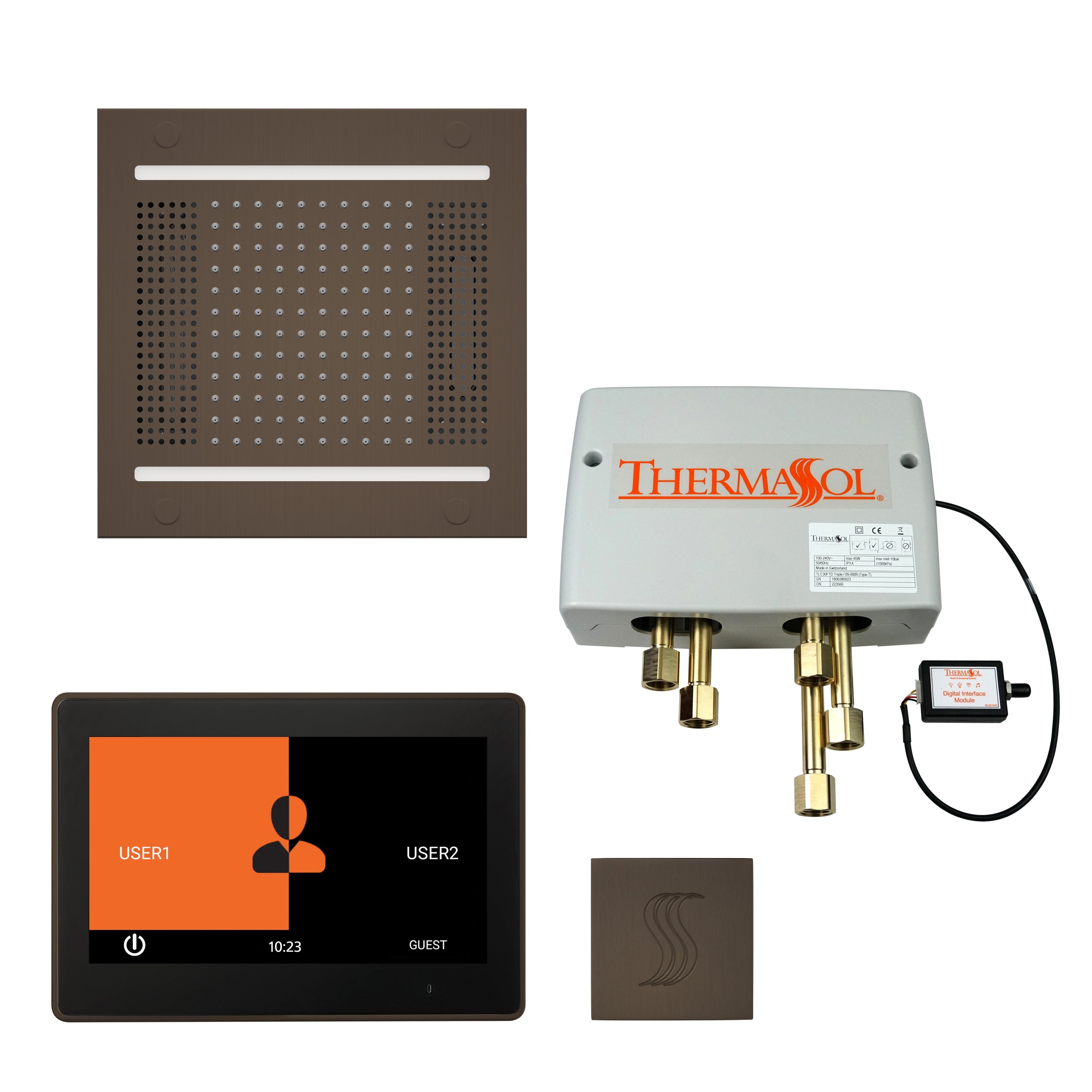 ThermaSol The Total Wellness Hydrovive 14 Package with 7" ThermaTouch Square