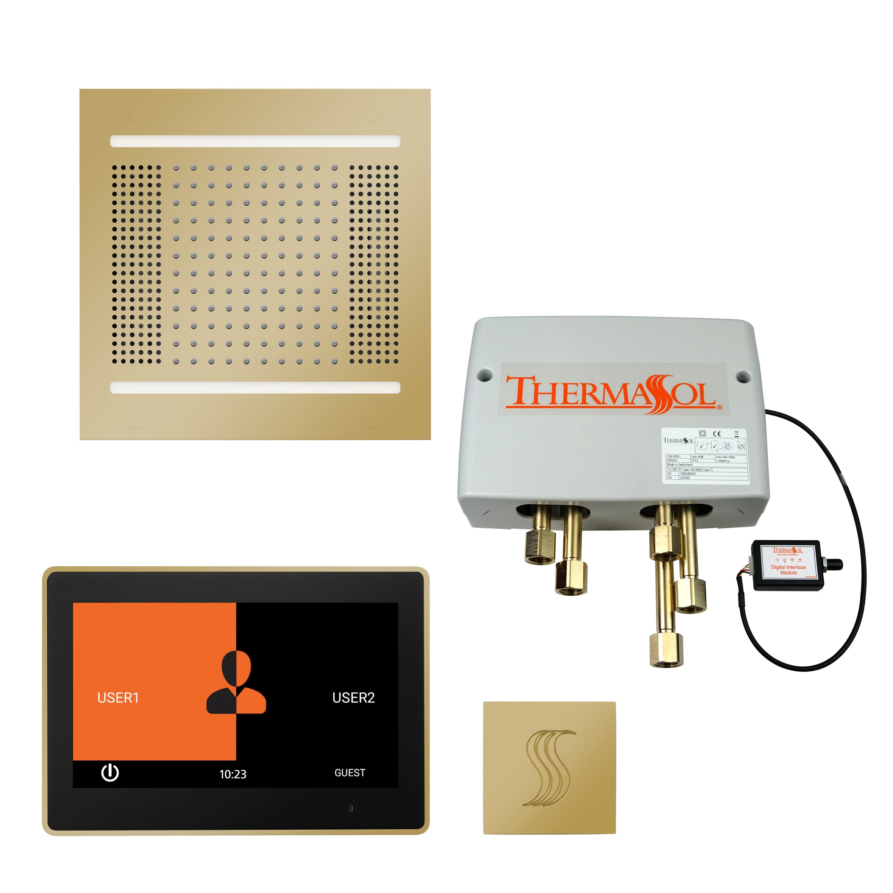 ThermaSol The Total Wellness Hydrovive 14 Package with 7" ThermaTouch Square