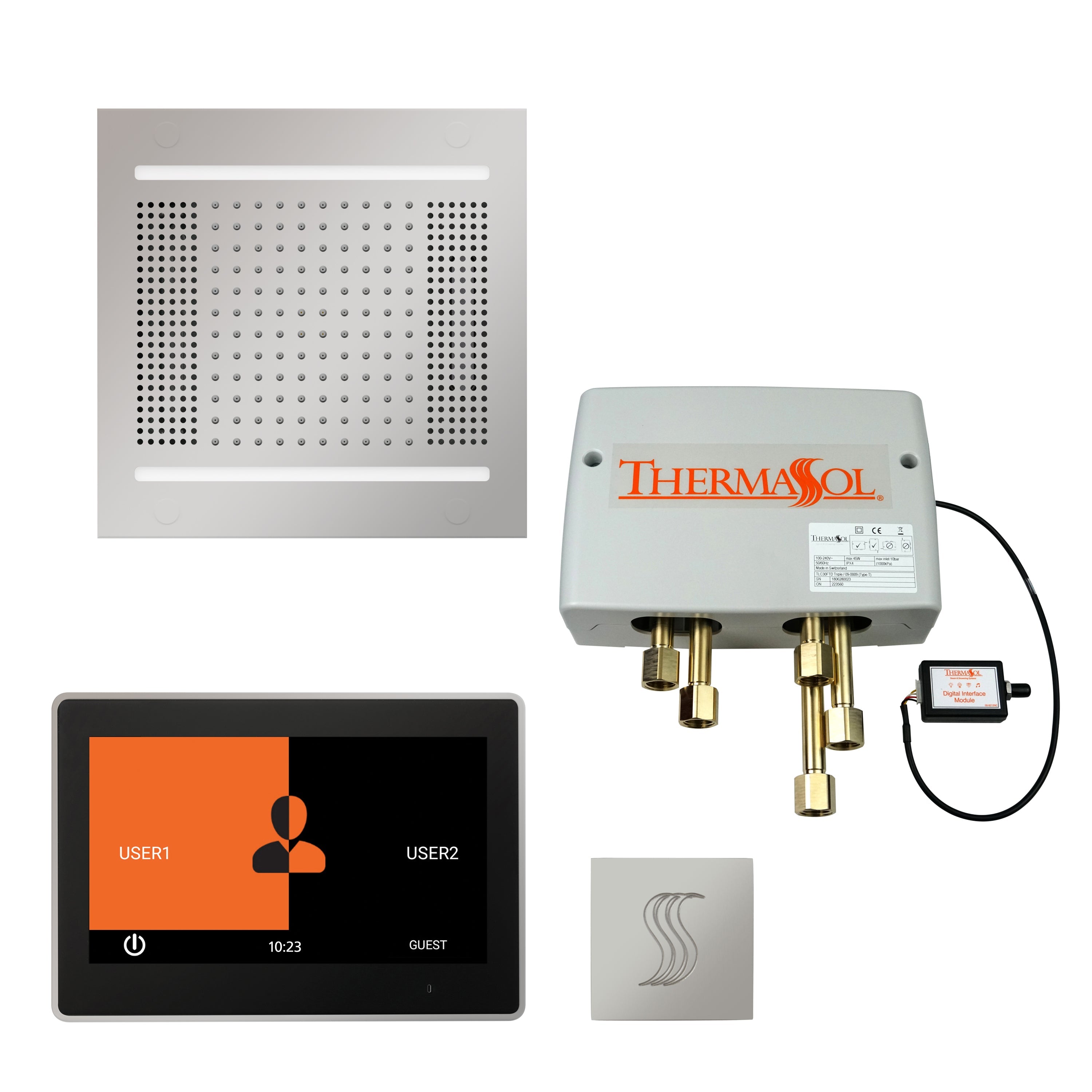ThermaSol The Total Wellness Hydrovive 14 Package with 7" ThermaTouch Square