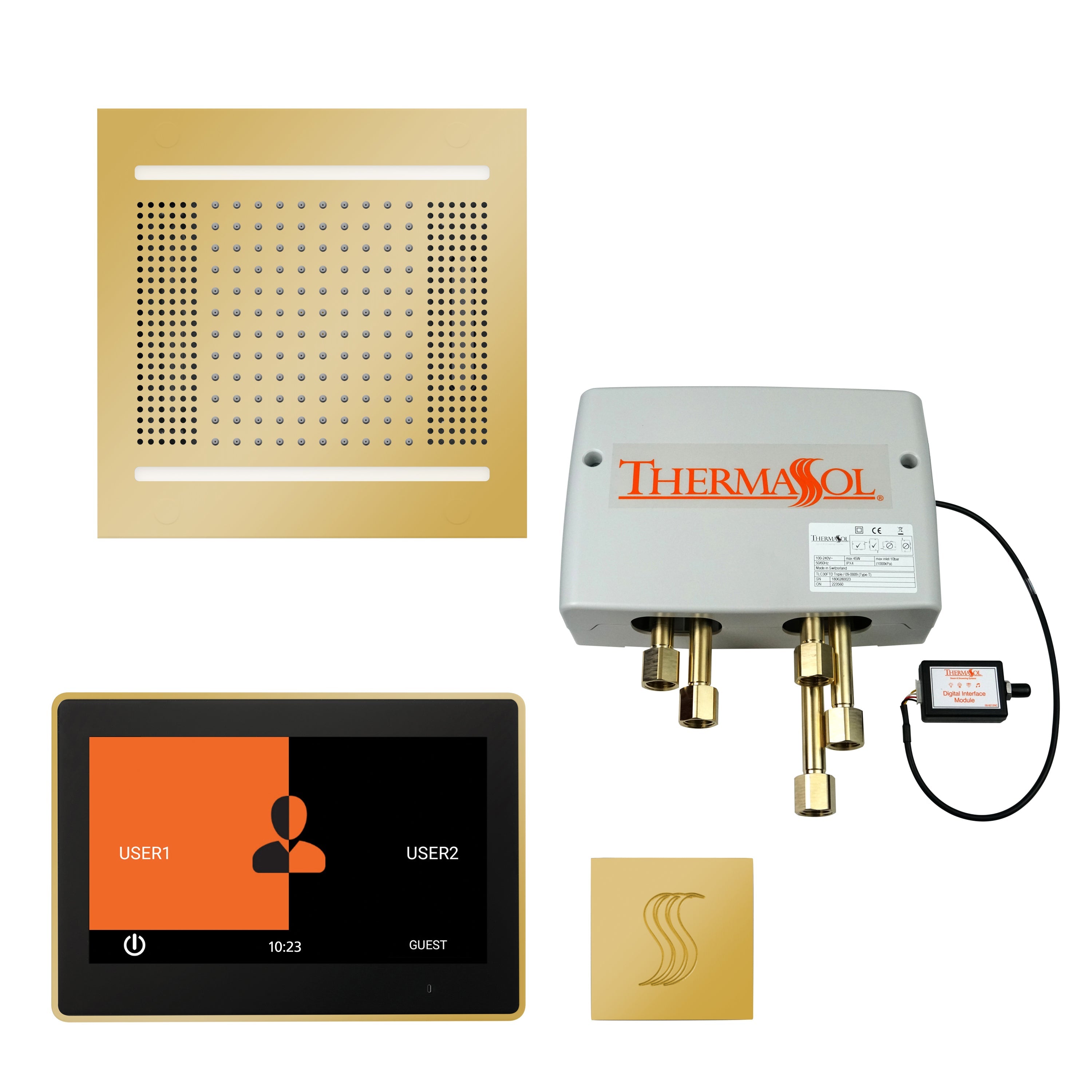 ThermaSol The Total Wellness Hydrovive 14 Package with 7" ThermaTouch Square