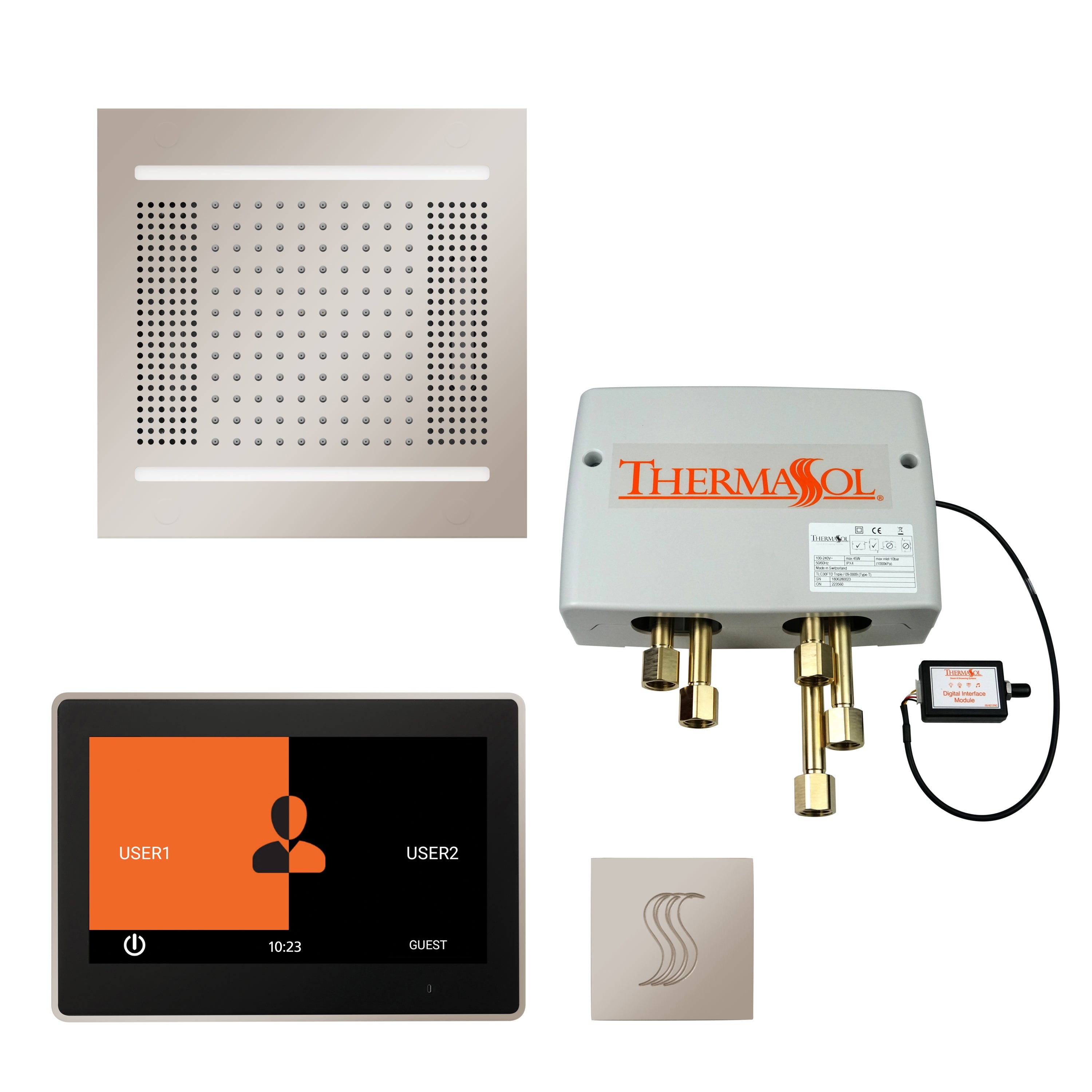 ThermaSol The Total Wellness Hydrovive 14 Package with 7" ThermaTouch Square