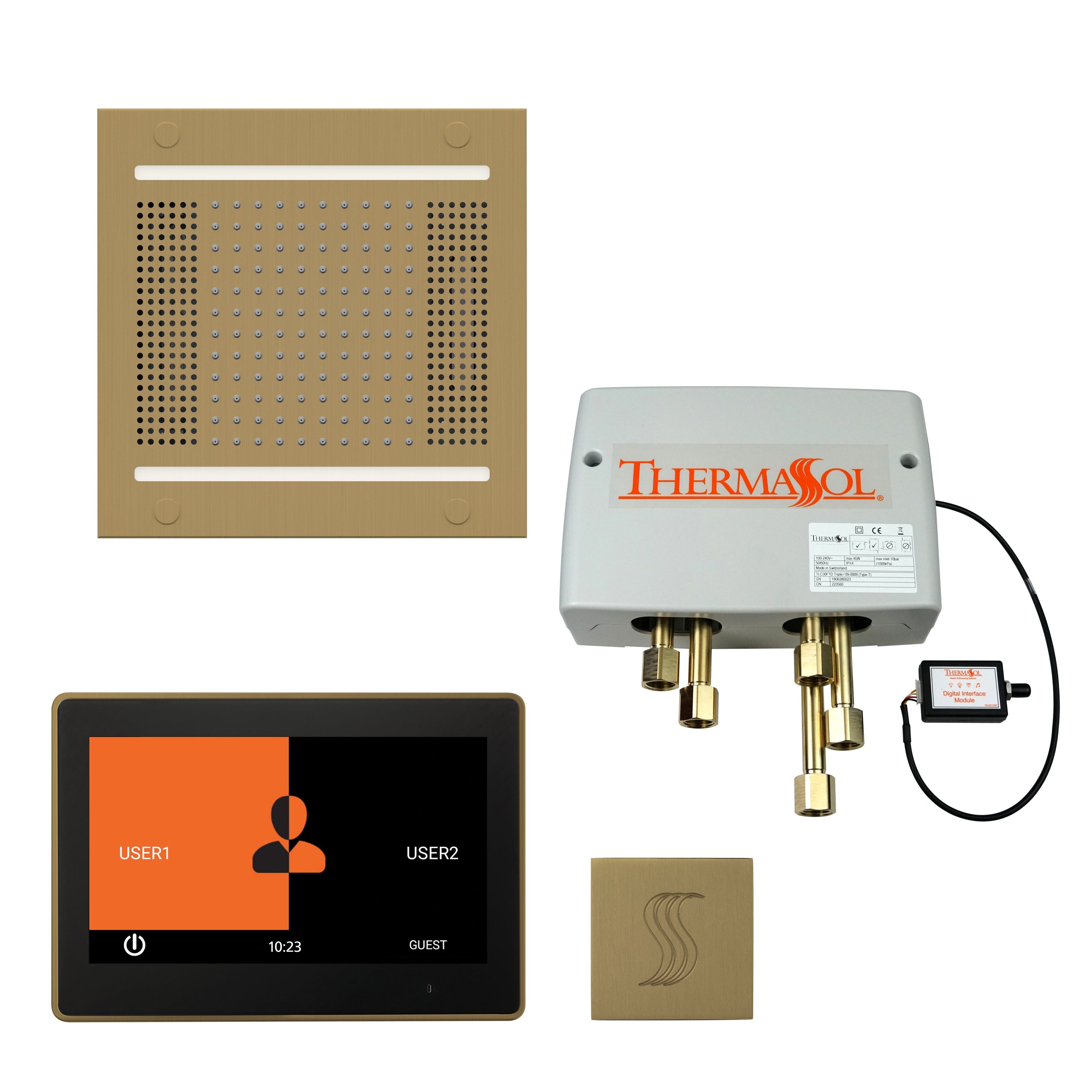 ThermaSol The Total Wellness Hydrovive 14 Package with 7" ThermaTouch Square