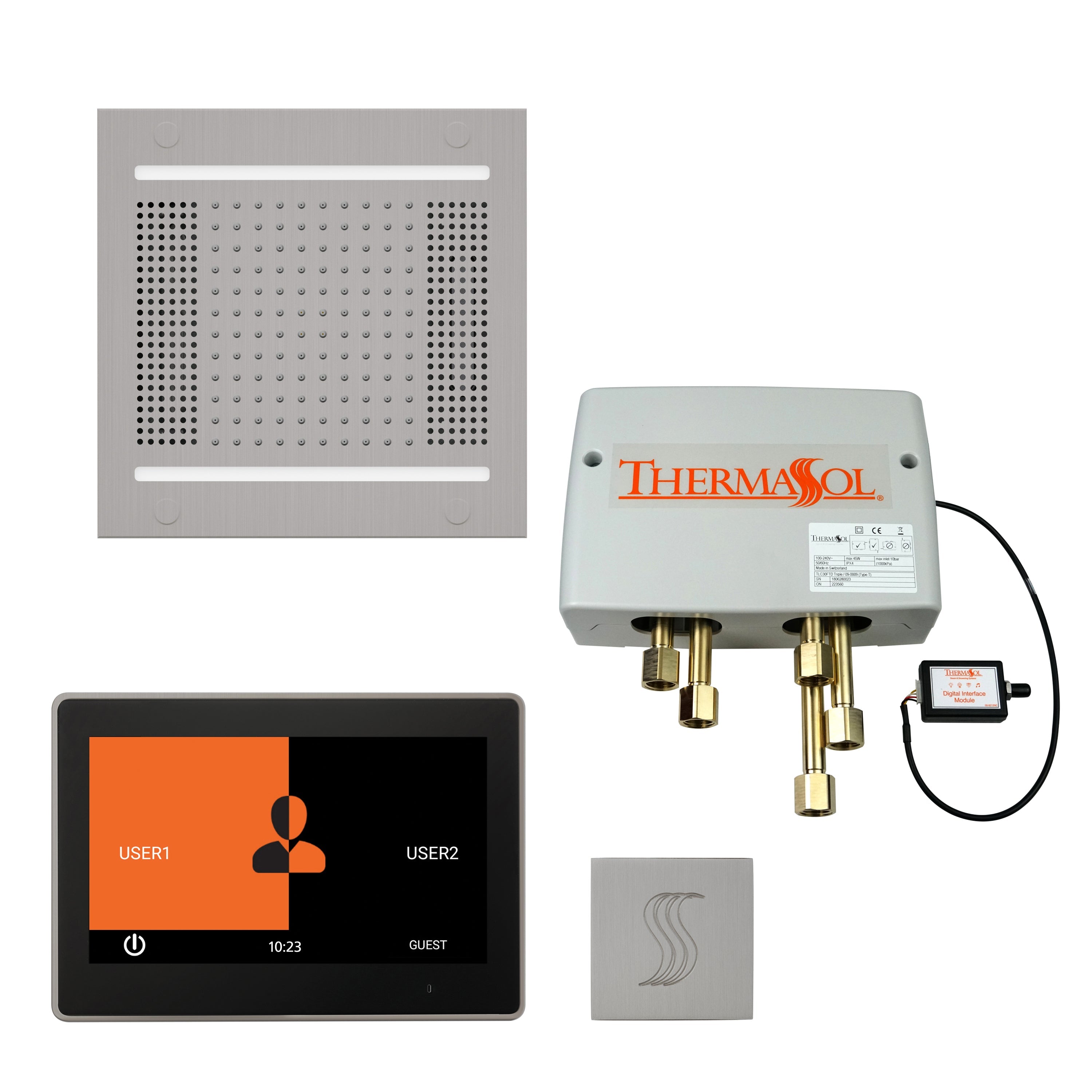 ThermaSol The Total Wellness Hydrovive 14 Package with 7" ThermaTouch Square