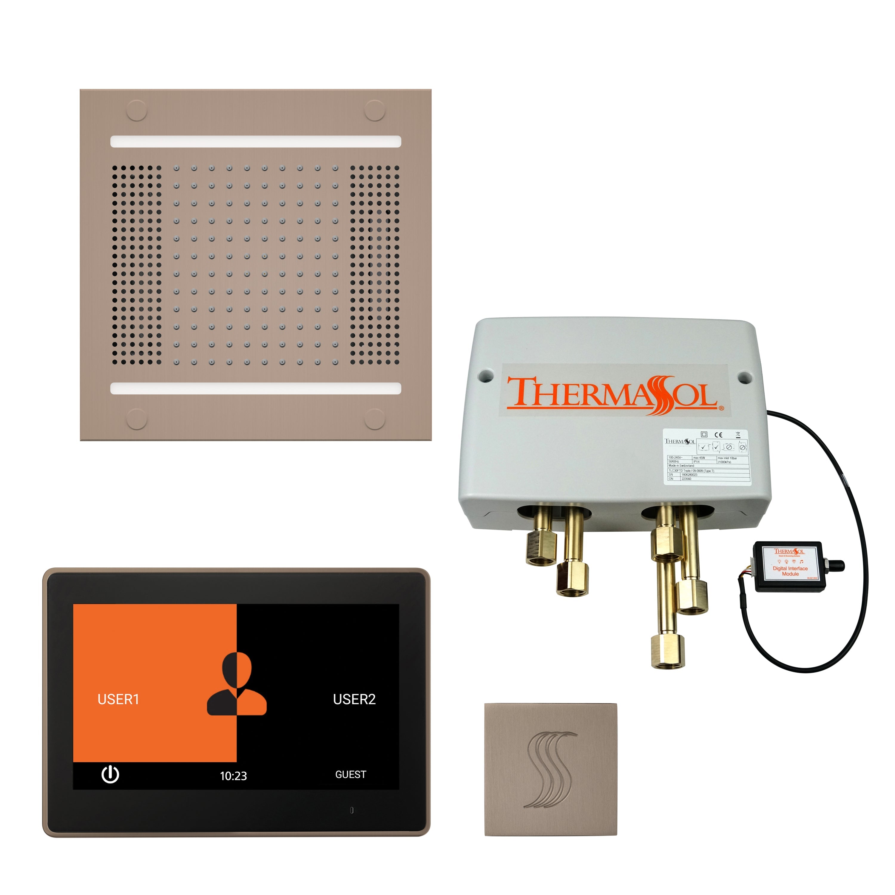 ThermaSol The Total Wellness Hydrovive 14 Package with 7" ThermaTouch Square